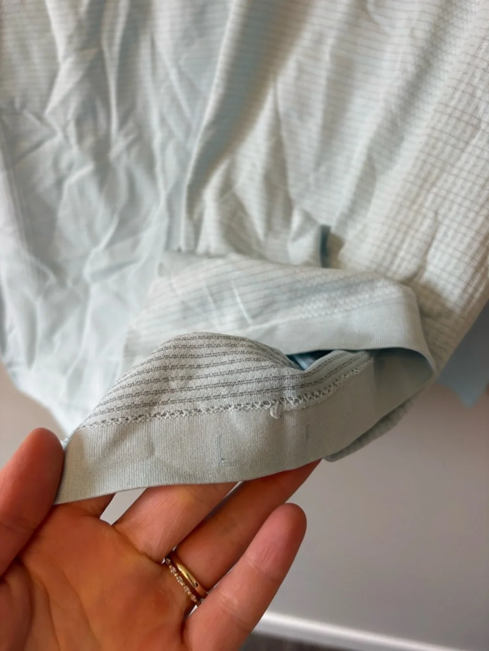 SOLD - Lululemon Athletica Swiftly Tech Button Long Sleeve Shirt - Picture 4 of 5